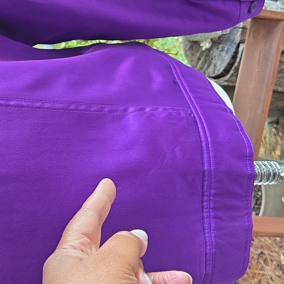 Worthington Purple 100% Silk Lightweight Jacket Size Medium - Picture 10 of 16